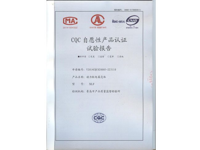 动力配电箱壳体XLF试验报告